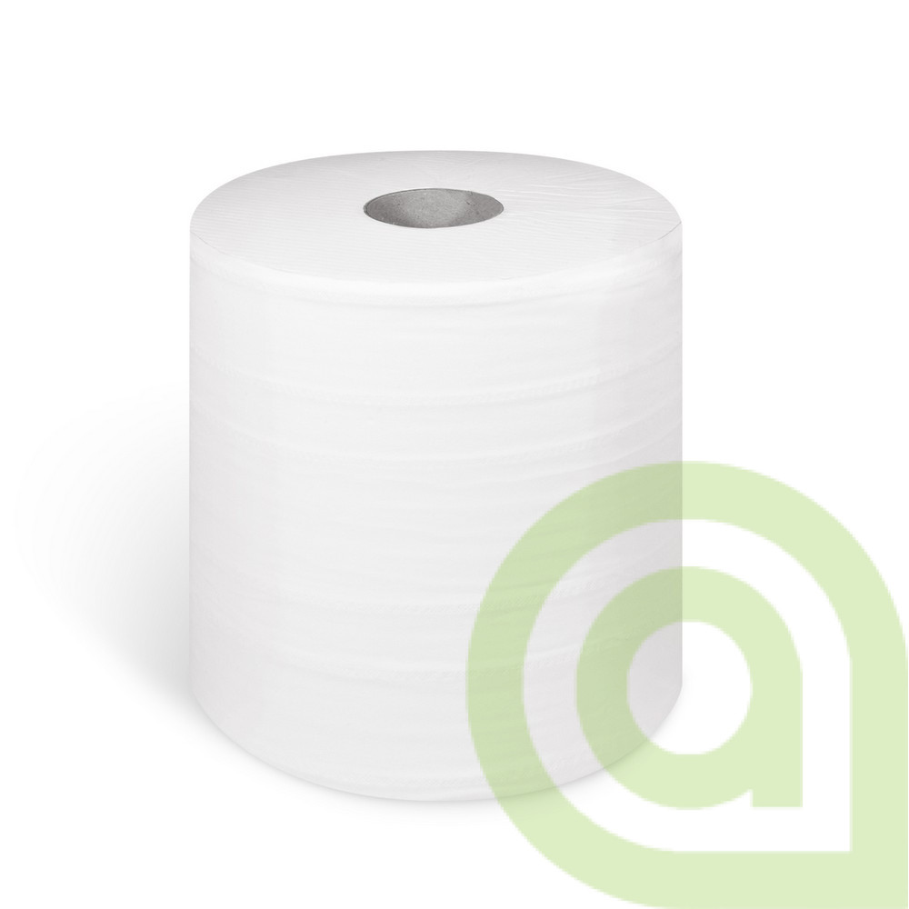 Priemyselná utierka (PAP FSC Mix). 2vrstvá biela O27cm 26 cm x 304m, 2ks