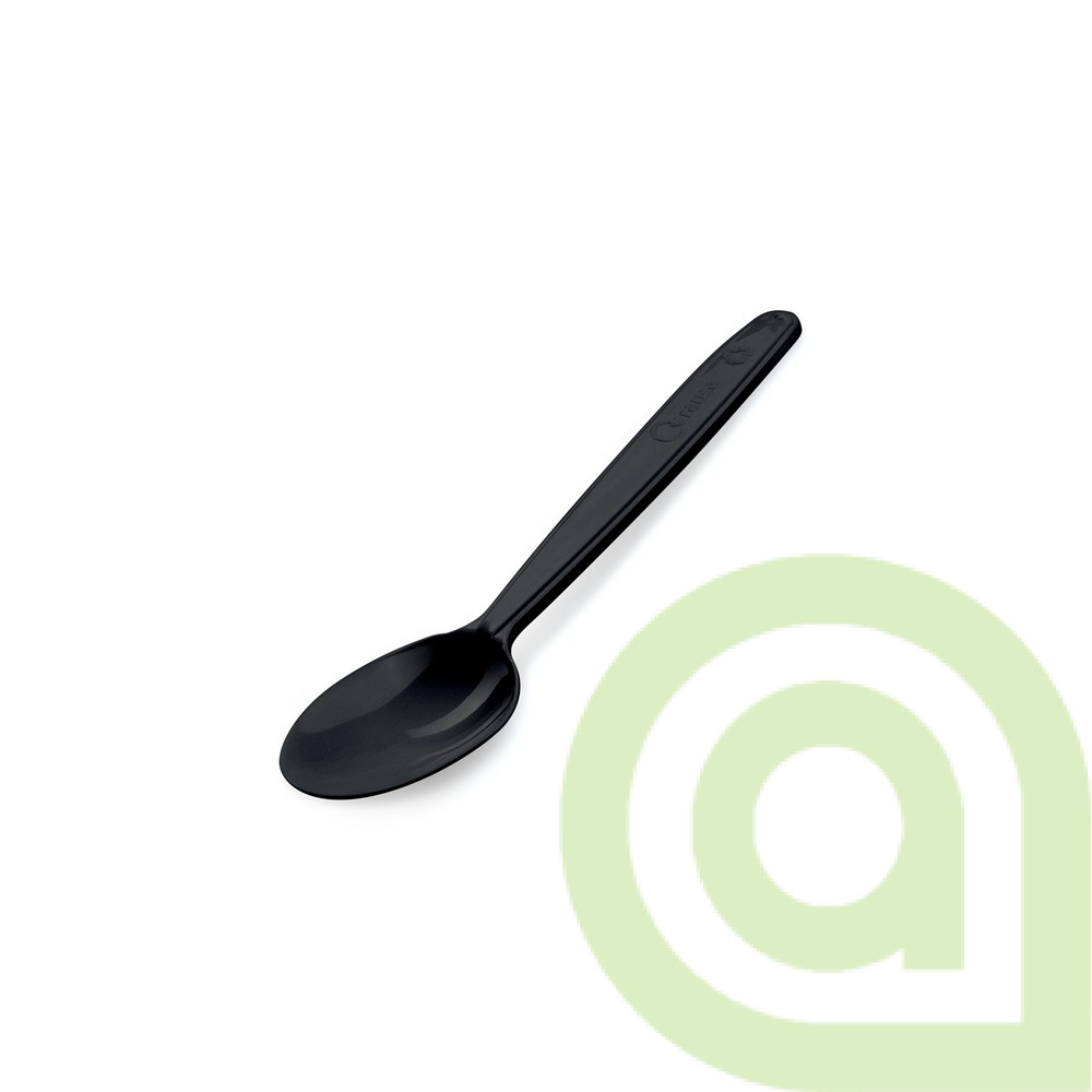 Kávová lyžička (PP) opakovane použiteľná, čierna 13cm, 50ks