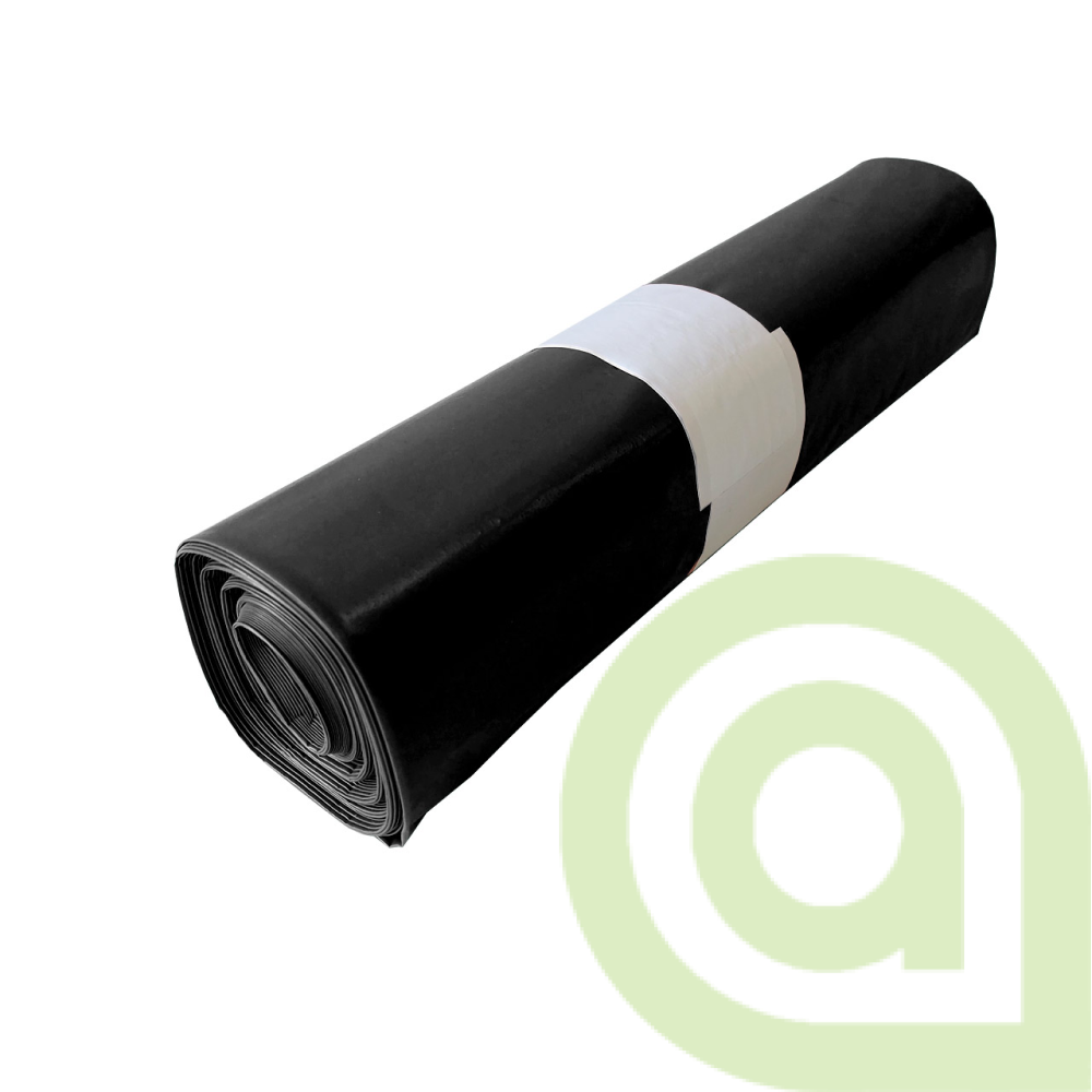 Vrece igelitové, 120L, čierne 70 x 110cm, 30µ, 25ks/rol