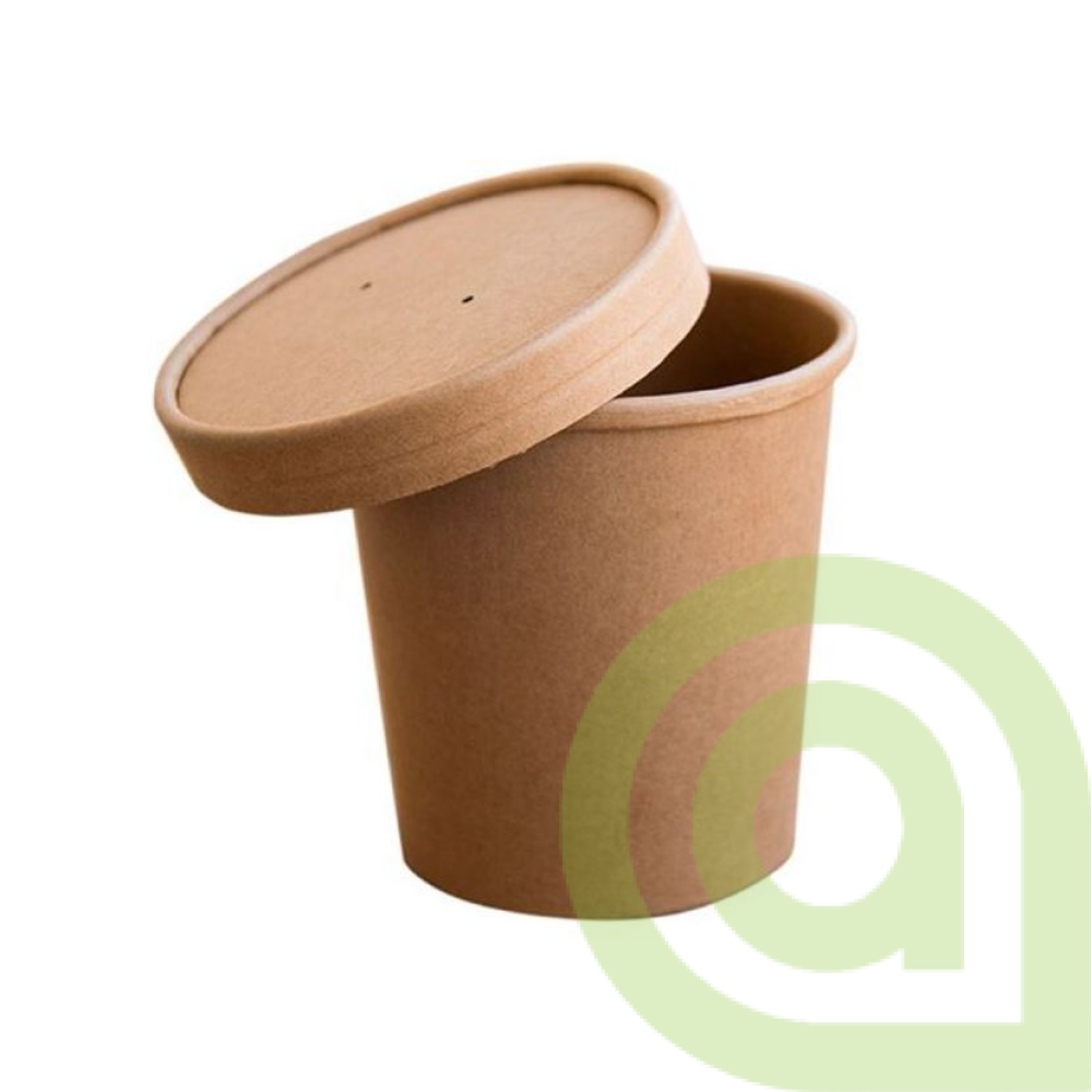 MISKA NA POLIEVKU HNEDÝ KRAFT 470ML 25ks