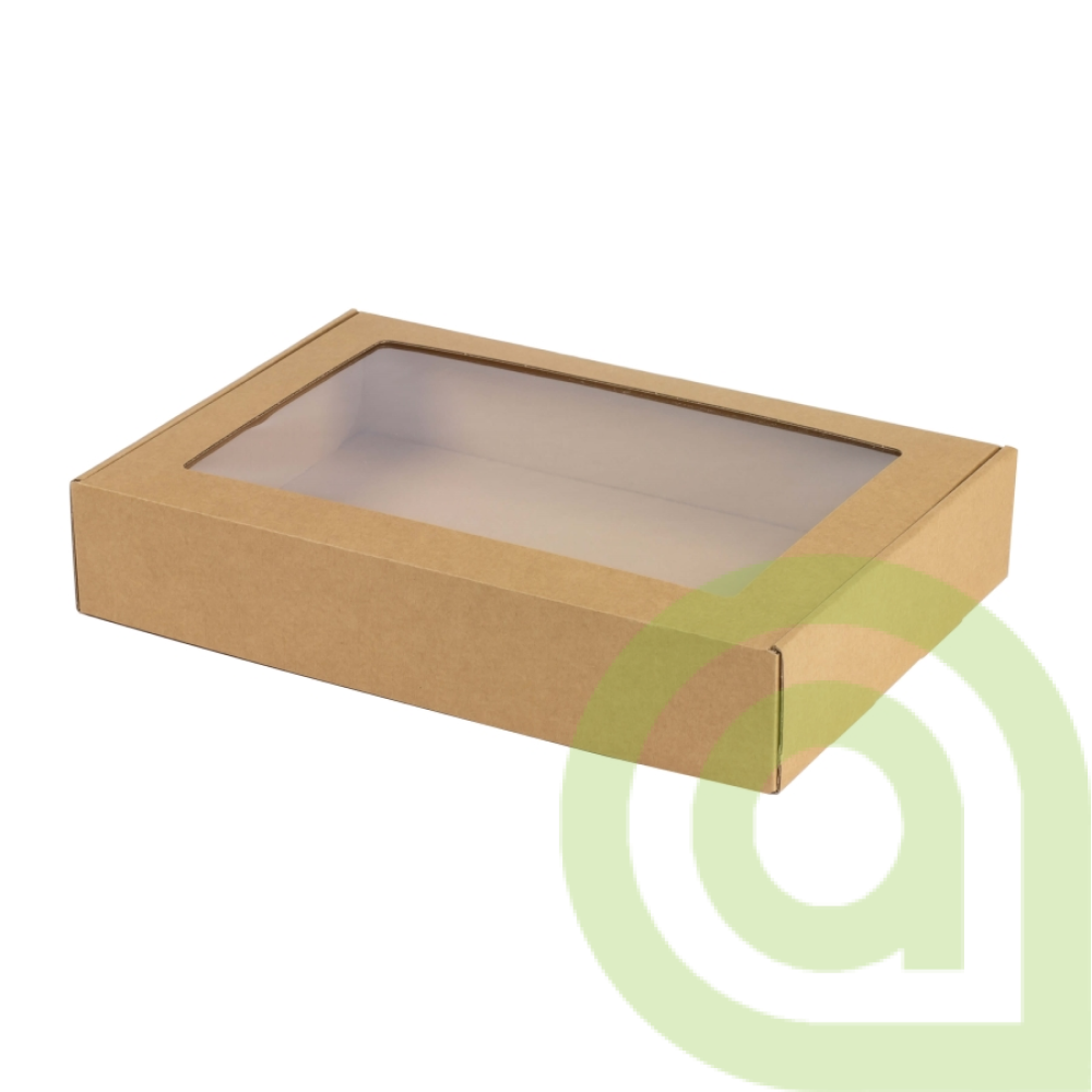 KRABIČKA NA JEDLO KRAFT S OKIENKOM 1500ML 150ks