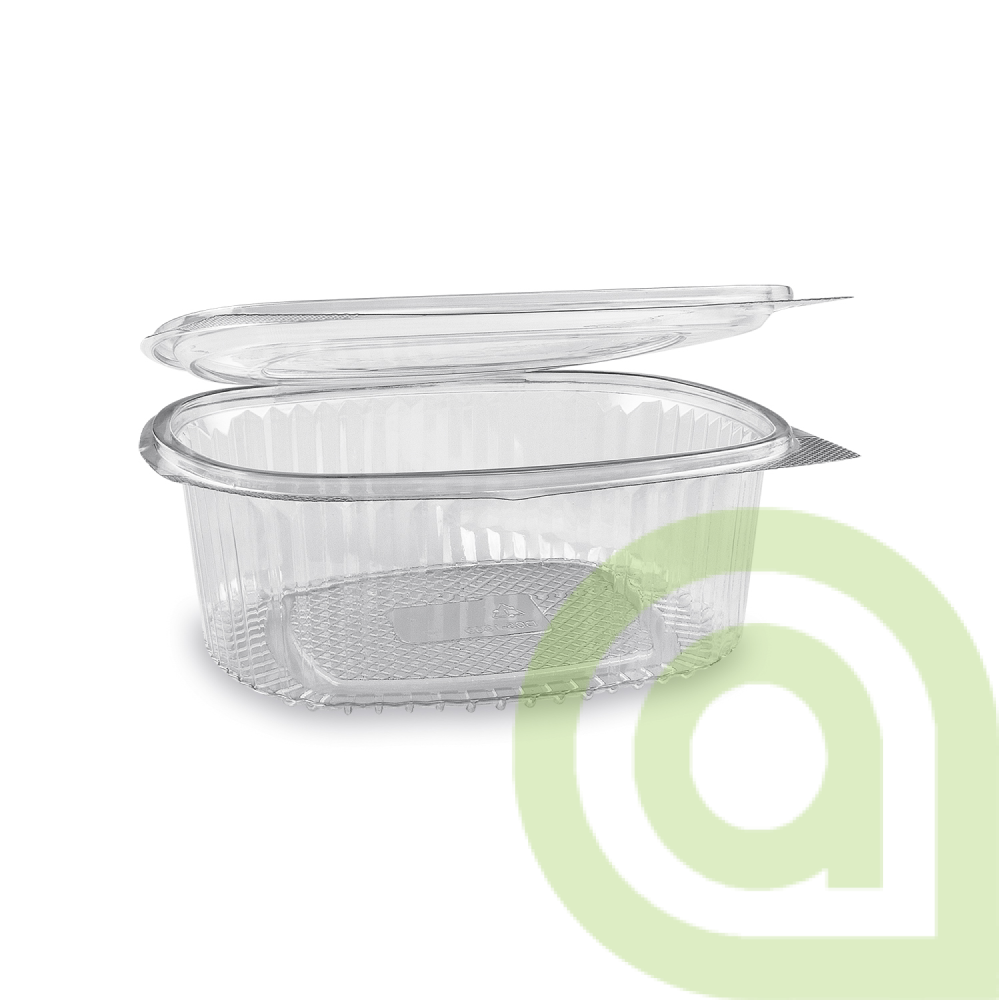 MISKA (RPET) S VIEČKOM OVÁLNA PRIEHĽADNÁ 1000ML 50ks