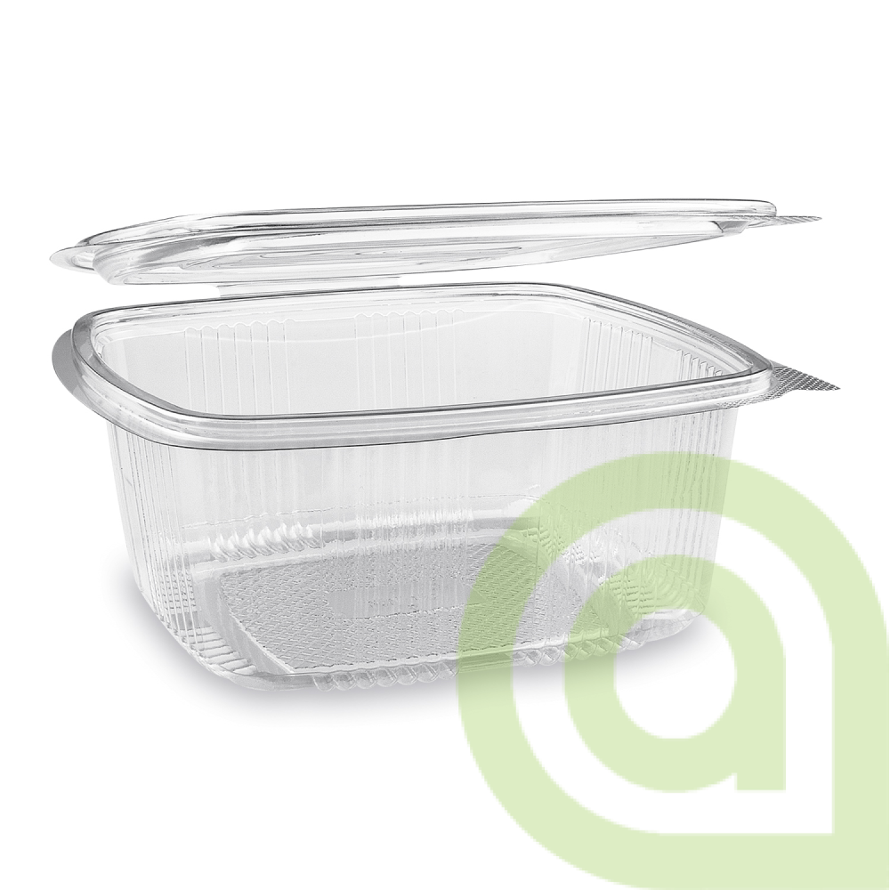 MISKA (RPET) S VIEČKOM HRANATÁ PRIEHĽADNÁ 1500 ML 50ks