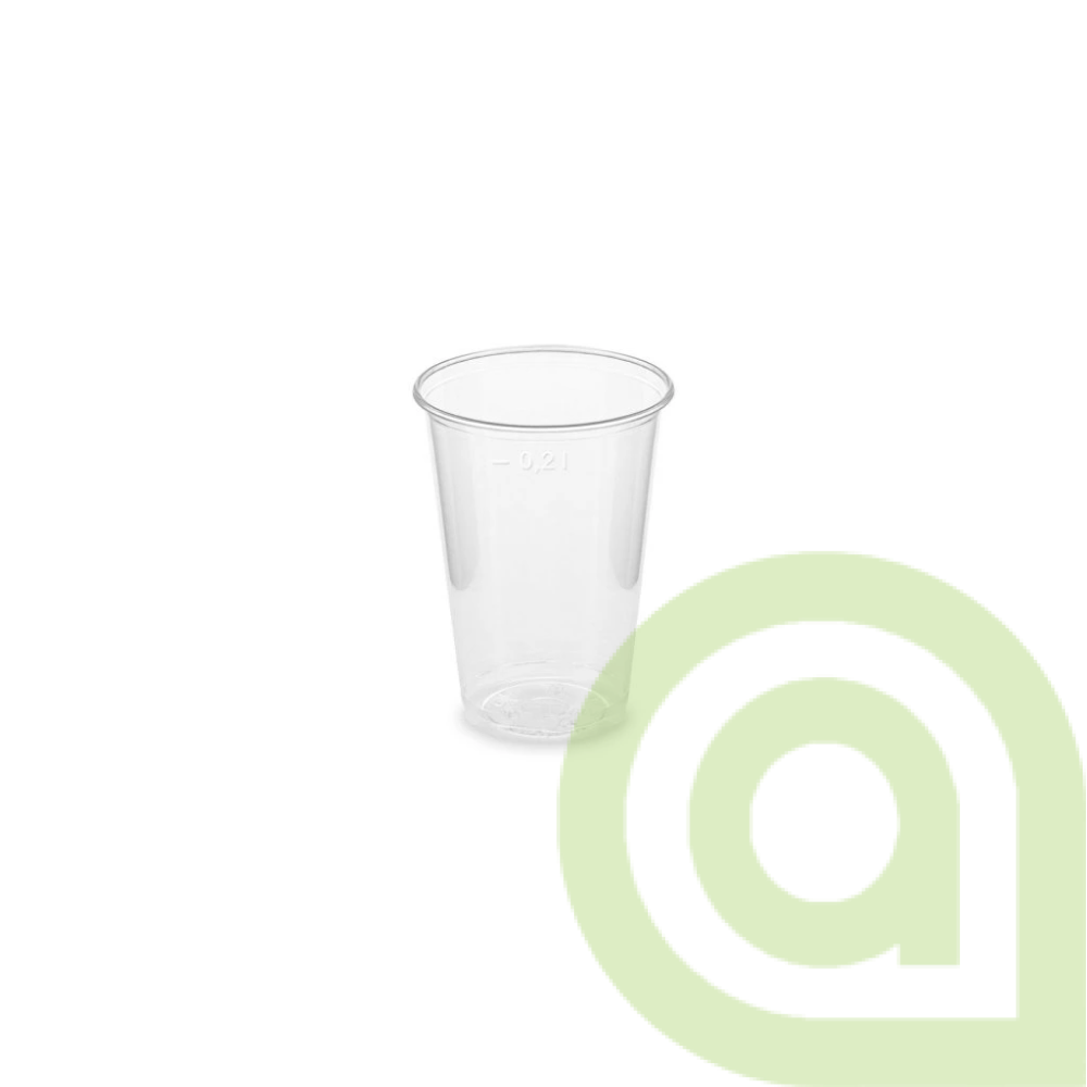 POHÁR PRIESVITNÝ 100% KOMPOSTOVATEĽNÝ 0,2 L 100ks