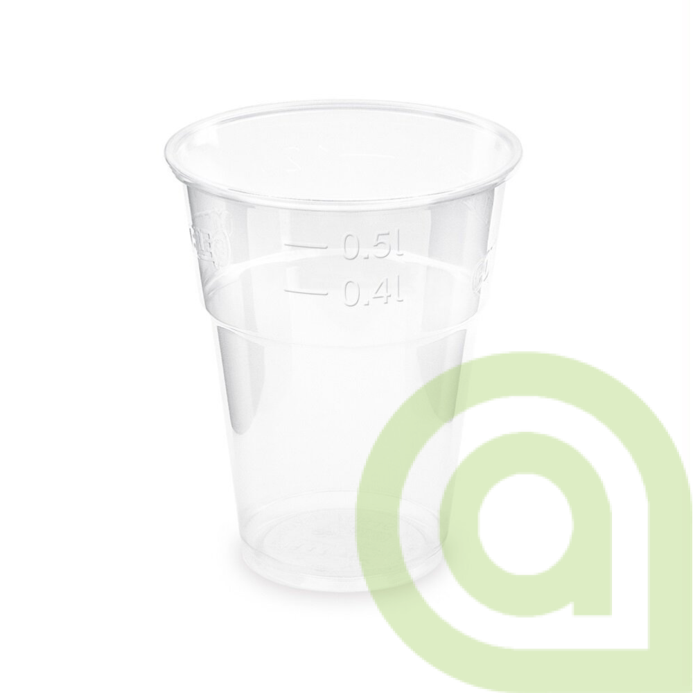POHÁR PRIESVITNÝ 100% KOMPOSTOVATEĽNÝ 0,5 L 50ks