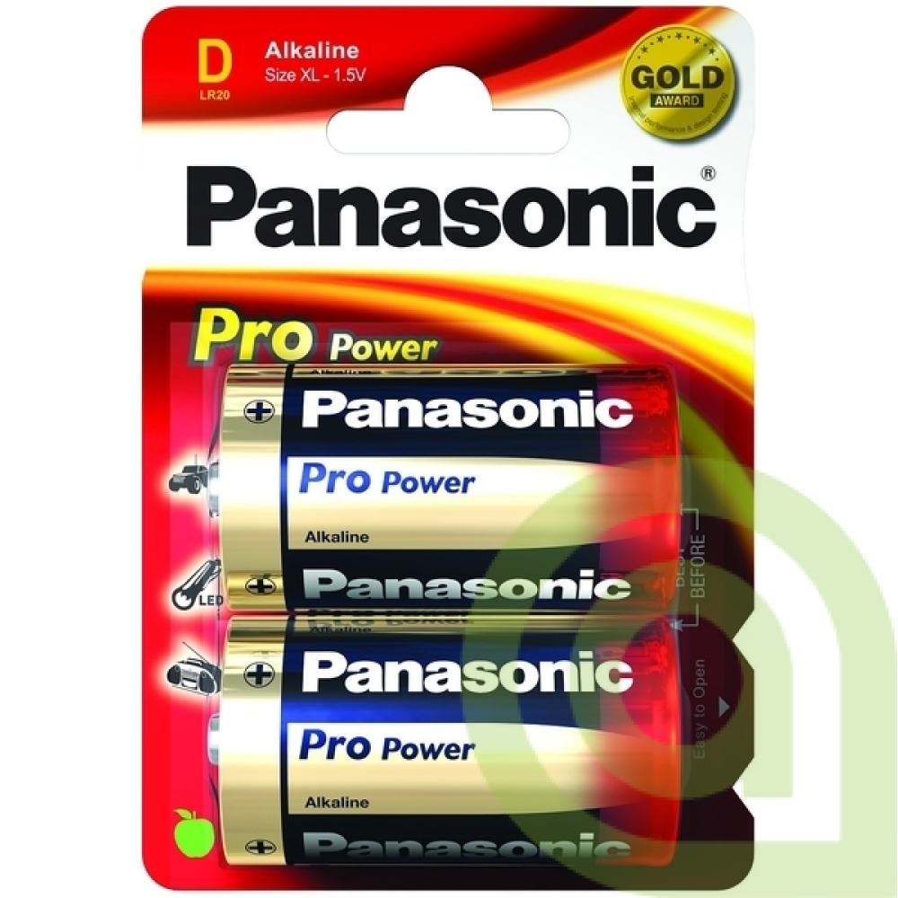 PANASONIC PRO POWER ALKALICKÉ BATÉRIE VEĽKÉ 2ks