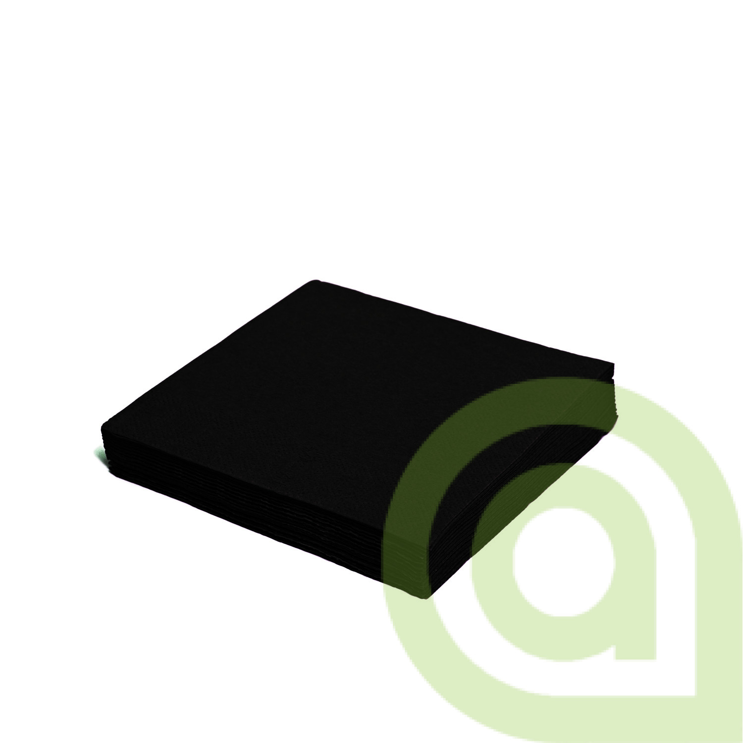 SERVÍTKY 2-VRSTVÉ 24 X 24 CM Čierne 250ks