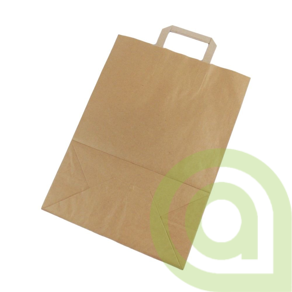 PAPIEROVÁ TAŠKA HNEDÁ 26 x 17 x 25 cm 250ks