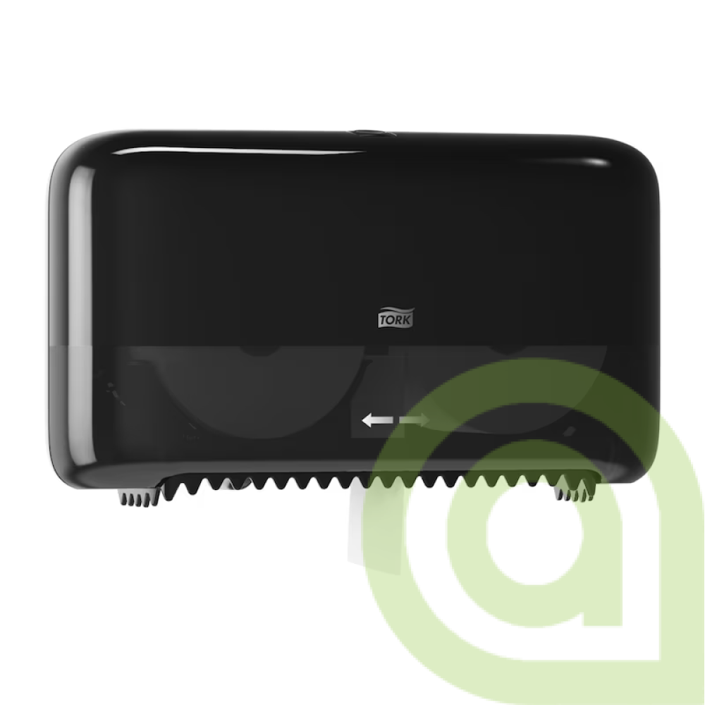 Tork Mid-size Twin zásobník na bezdutinkový toaletný papier čierny