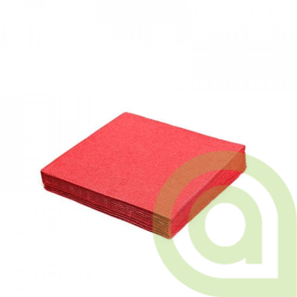 SERVÍTKY 2-VRSTVÉ 33 X 33 CM červené 250ks