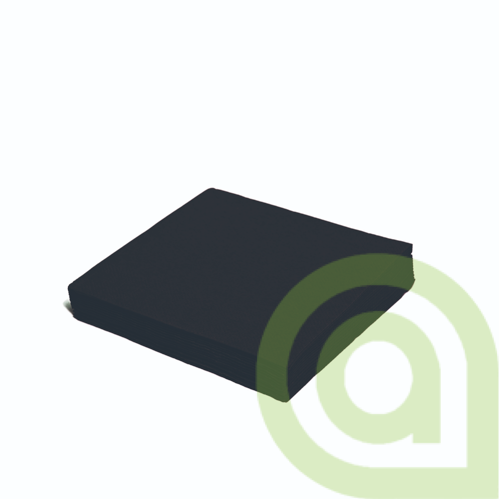 SERVÍTKY 2-VRSTVÉ 33 X 33 CM čierne 12ks