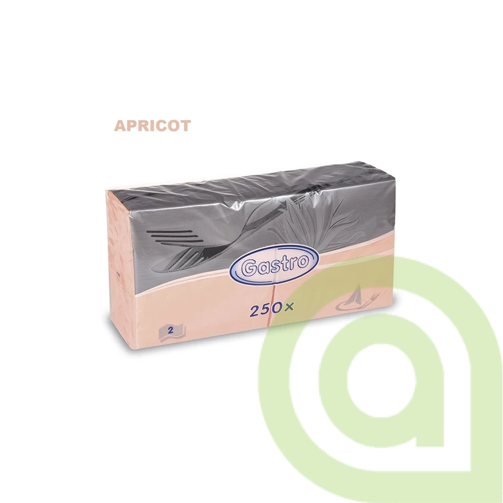 Servítky 2- vrst.,33x33cm žlté, 250ks