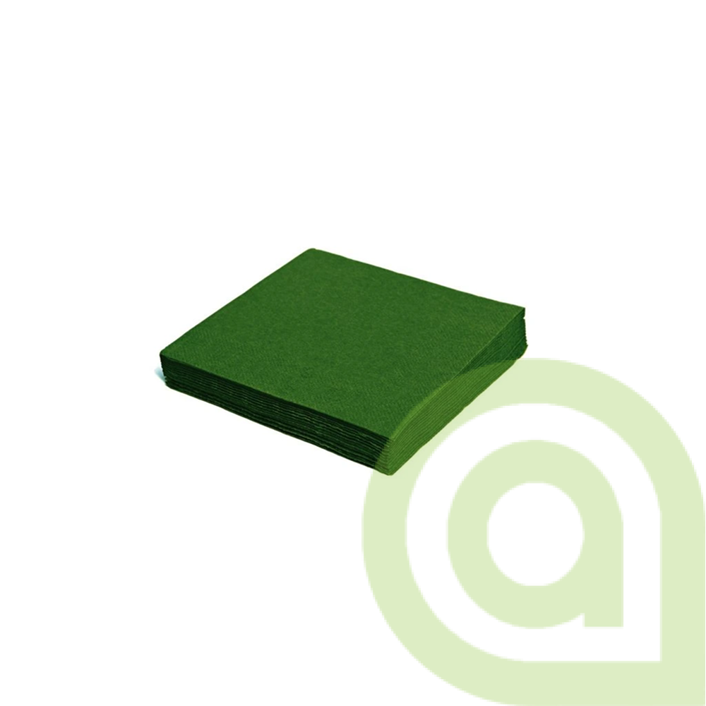 Servítky 2- vrst.,33x33cm tmavozelené , 250ks