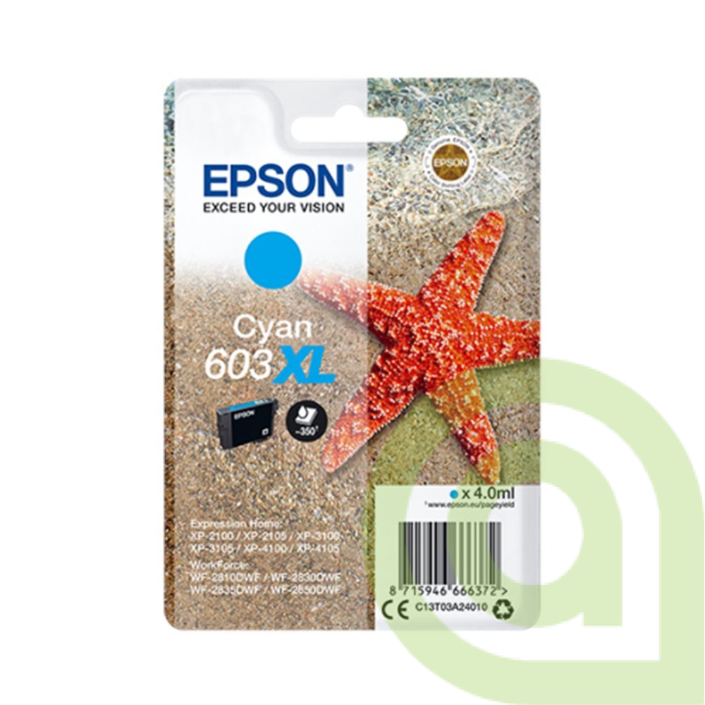 Toner EPSON C13T03A24010 modrý 603XL