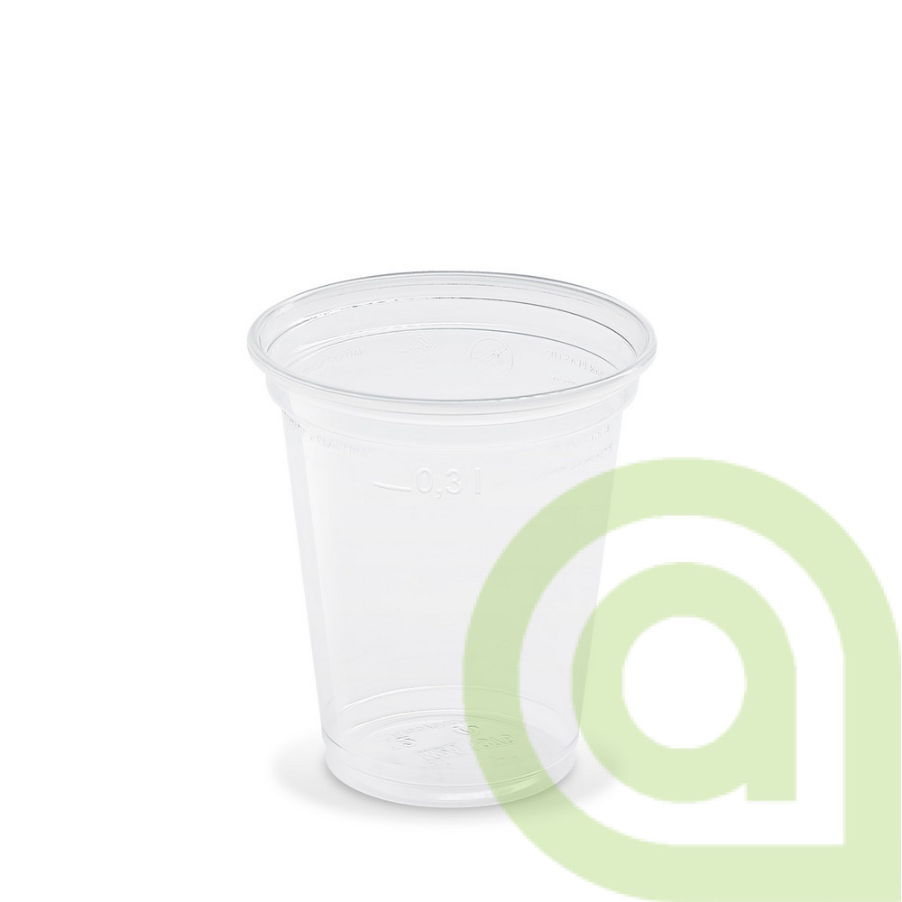 Pohár (rPET) číry O95mm 0,3L, 50ks