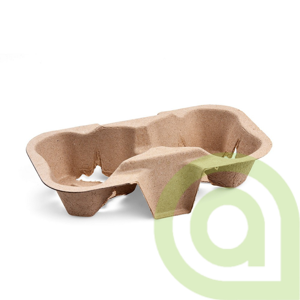 Podnos (PAP FSC Recycled) na 2 poháre 19 x 11 cm 50ks