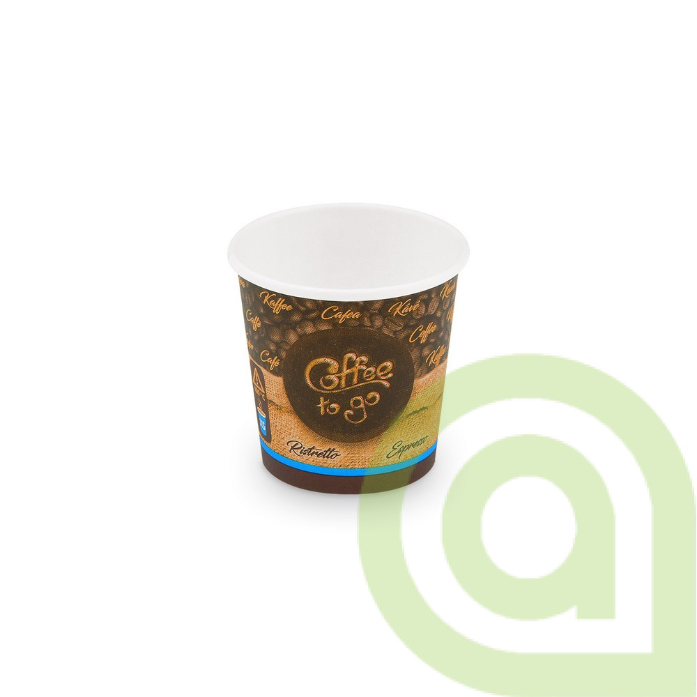 Papierový pohár Coffee to go, 62mm, 110ml, 50ks