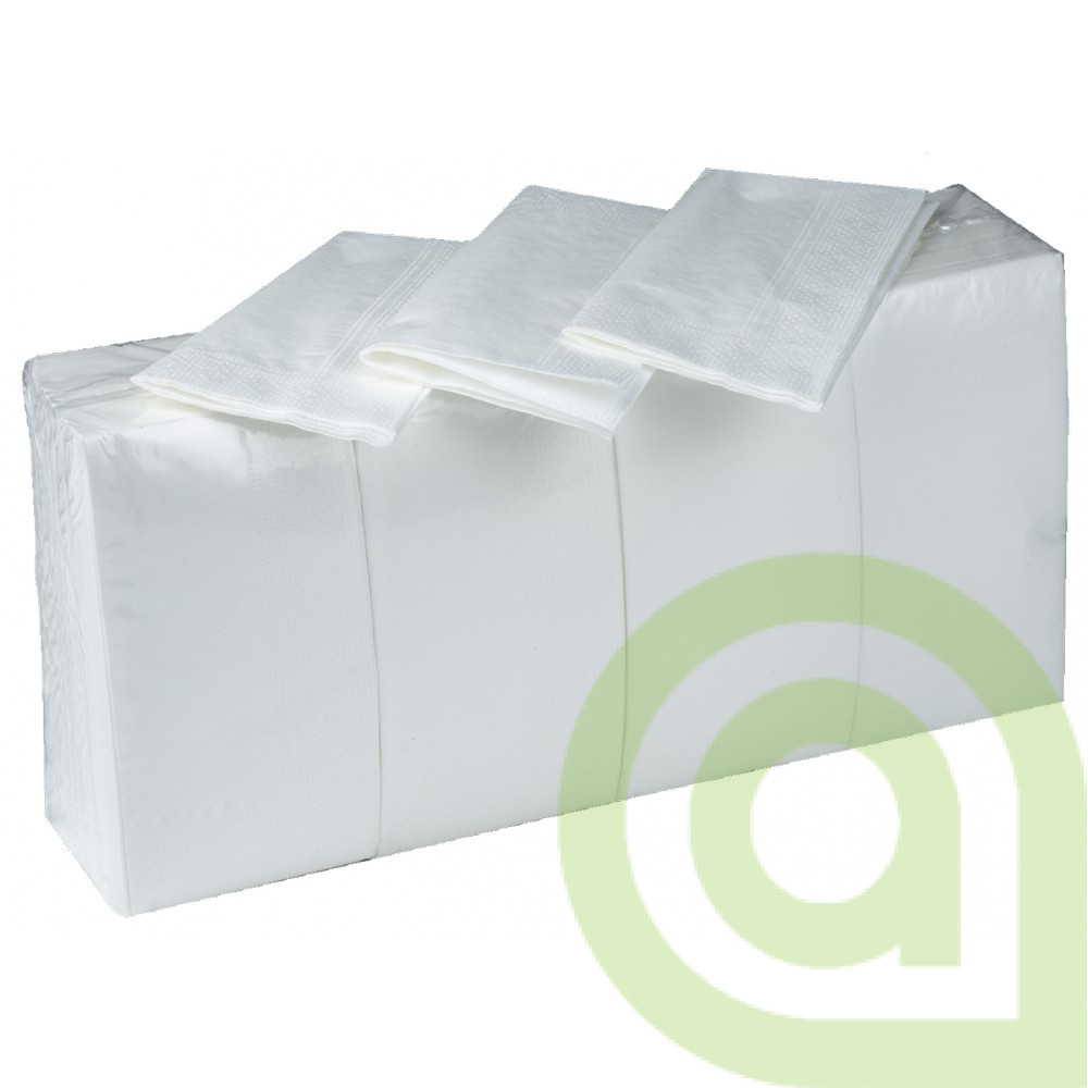 Servítky 2- vrst., 33x33cm Biele, 8F, 250ks