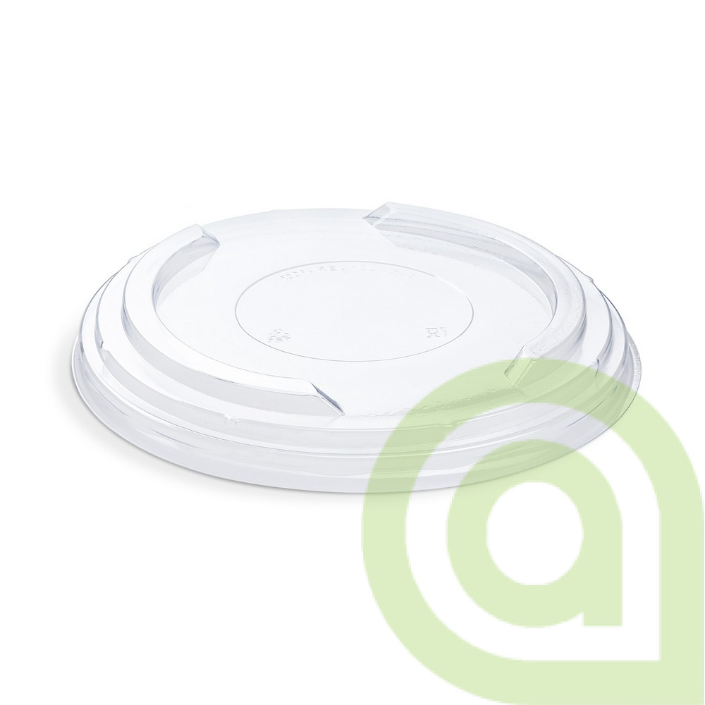 Viečko (rPET) priehľadné, pre papierovú misku O185mm (82911), 50ks