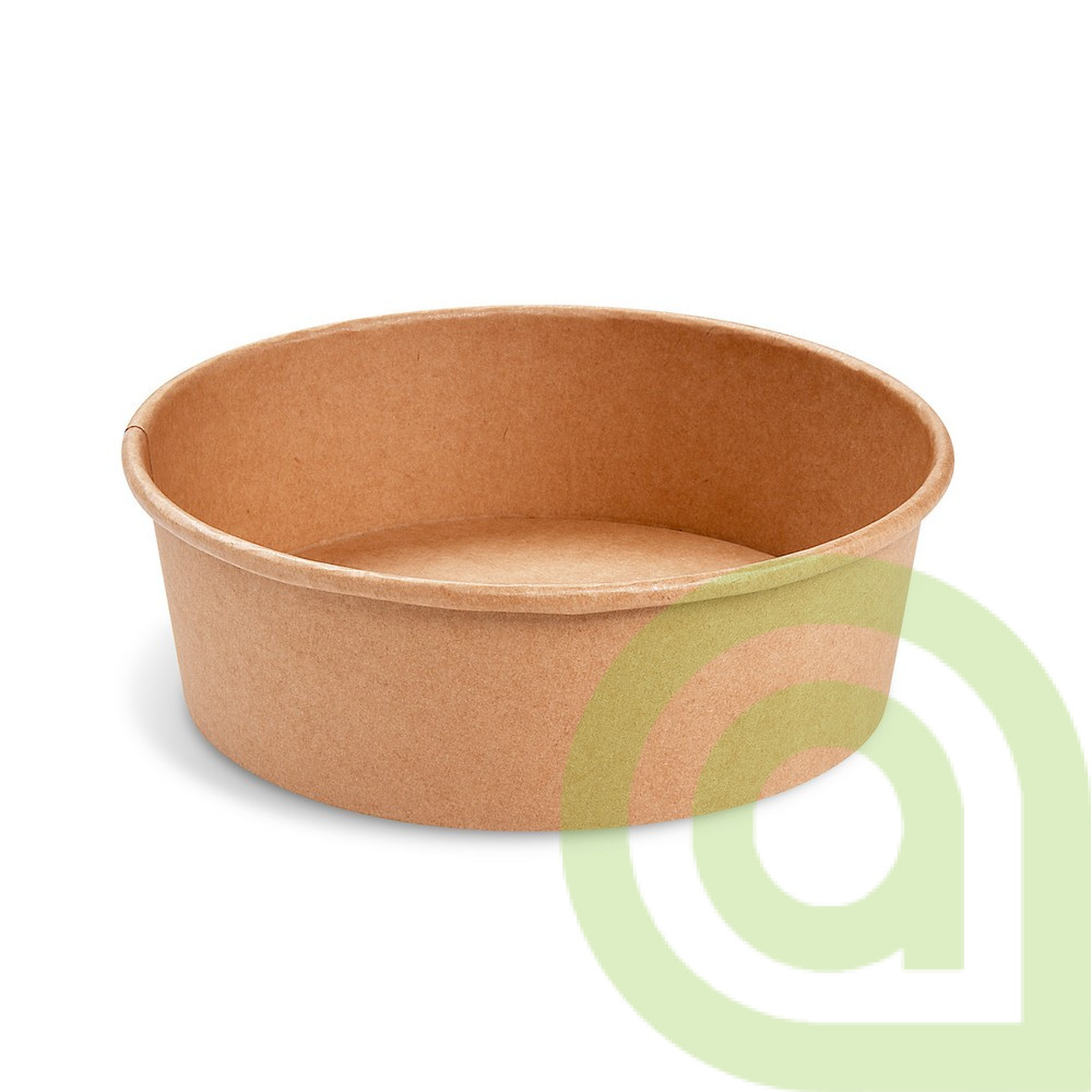 Papierová miska (PAP/PE) kraft, O185mm 1100ml, 50ks