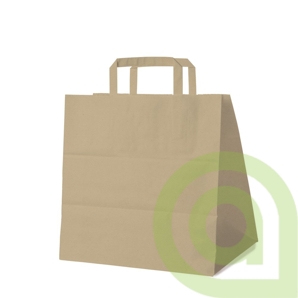 Papierová taška hnedá 32x21x33, 50ks