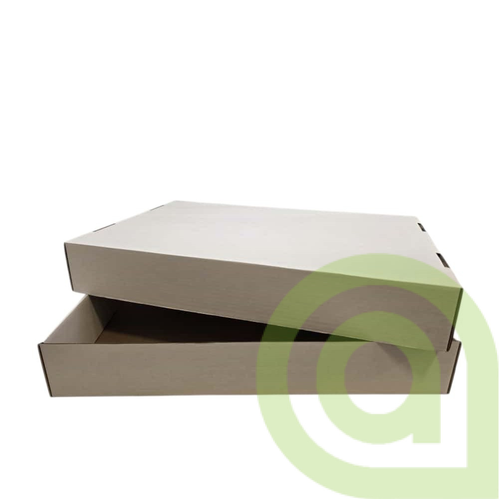 Krabica na zákusky, tortu B/H, 59,5x38x9,5cm, vrch a spodok, 50ks