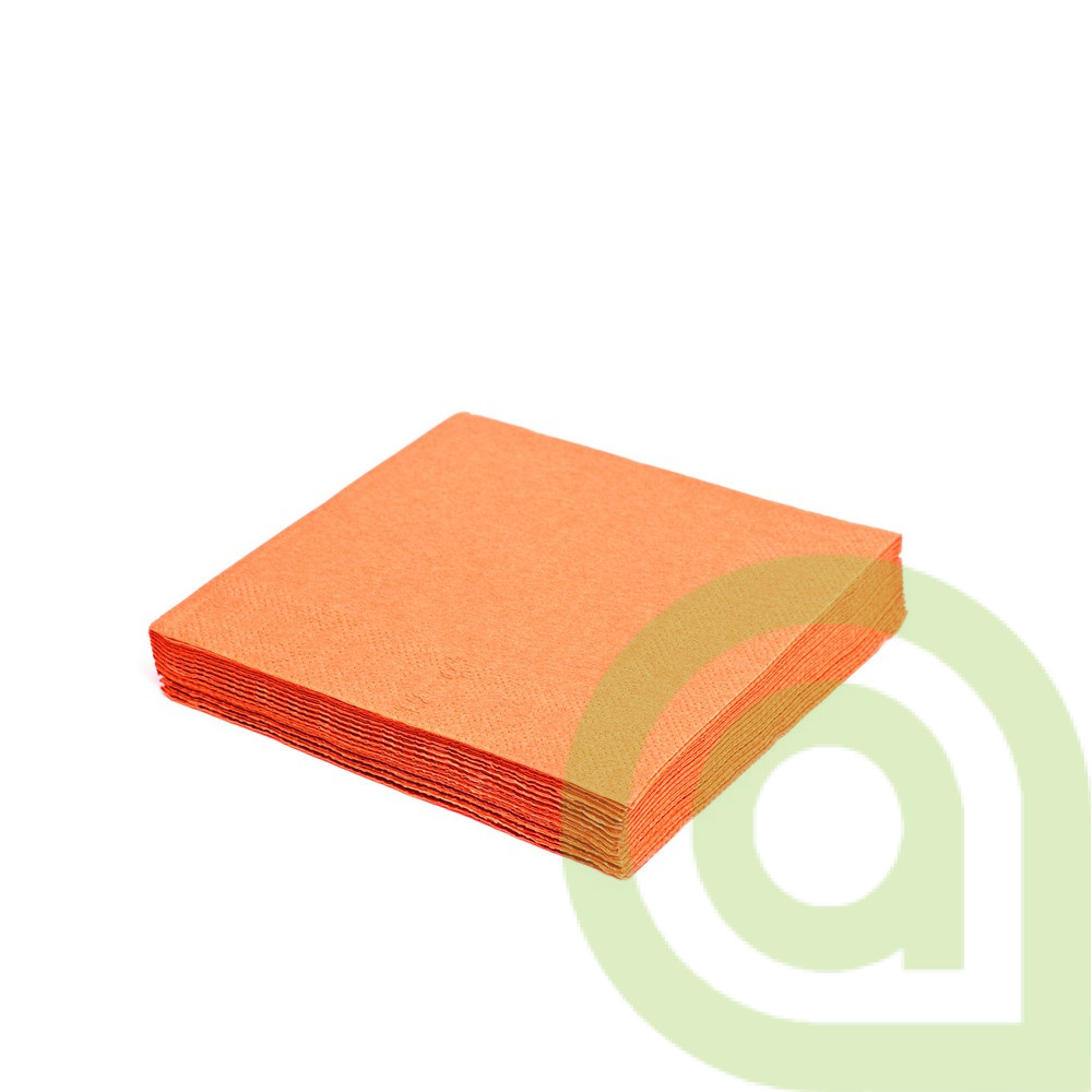 Obrúsok (PAP FSC Mix) 3vrstvý, oranžový, 40 x 40 cm, 250ks