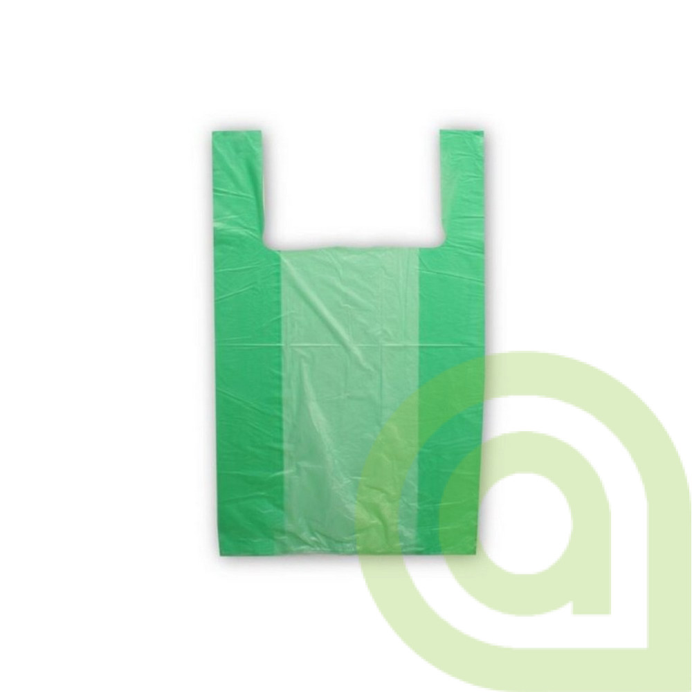 Taška mikroténová 10kg, 30+16x52, zelená, 100ks