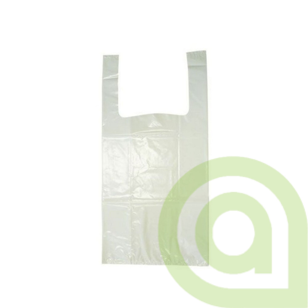 Taška mikroténová 15kg, 30+20x60, biela, 100ks