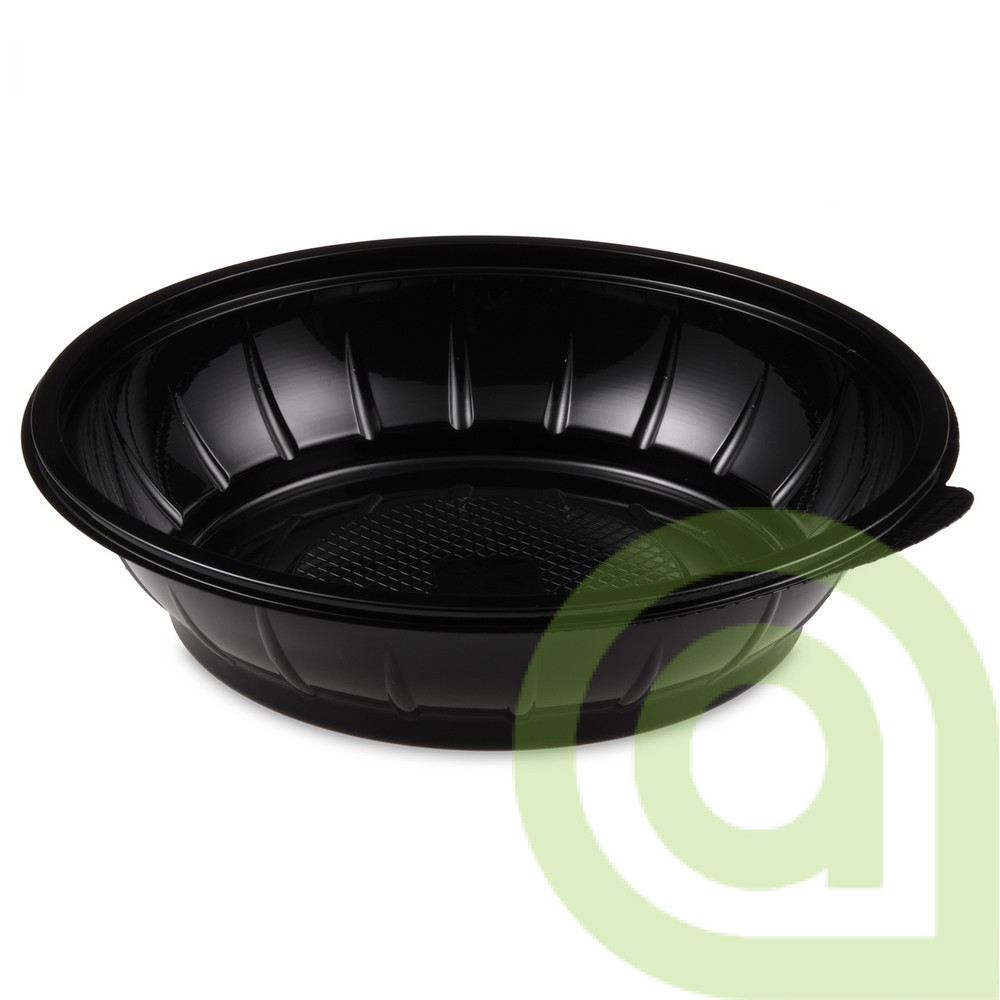 Šalátová miska (rPET) čierna, O230mm 1000ml, 50ks