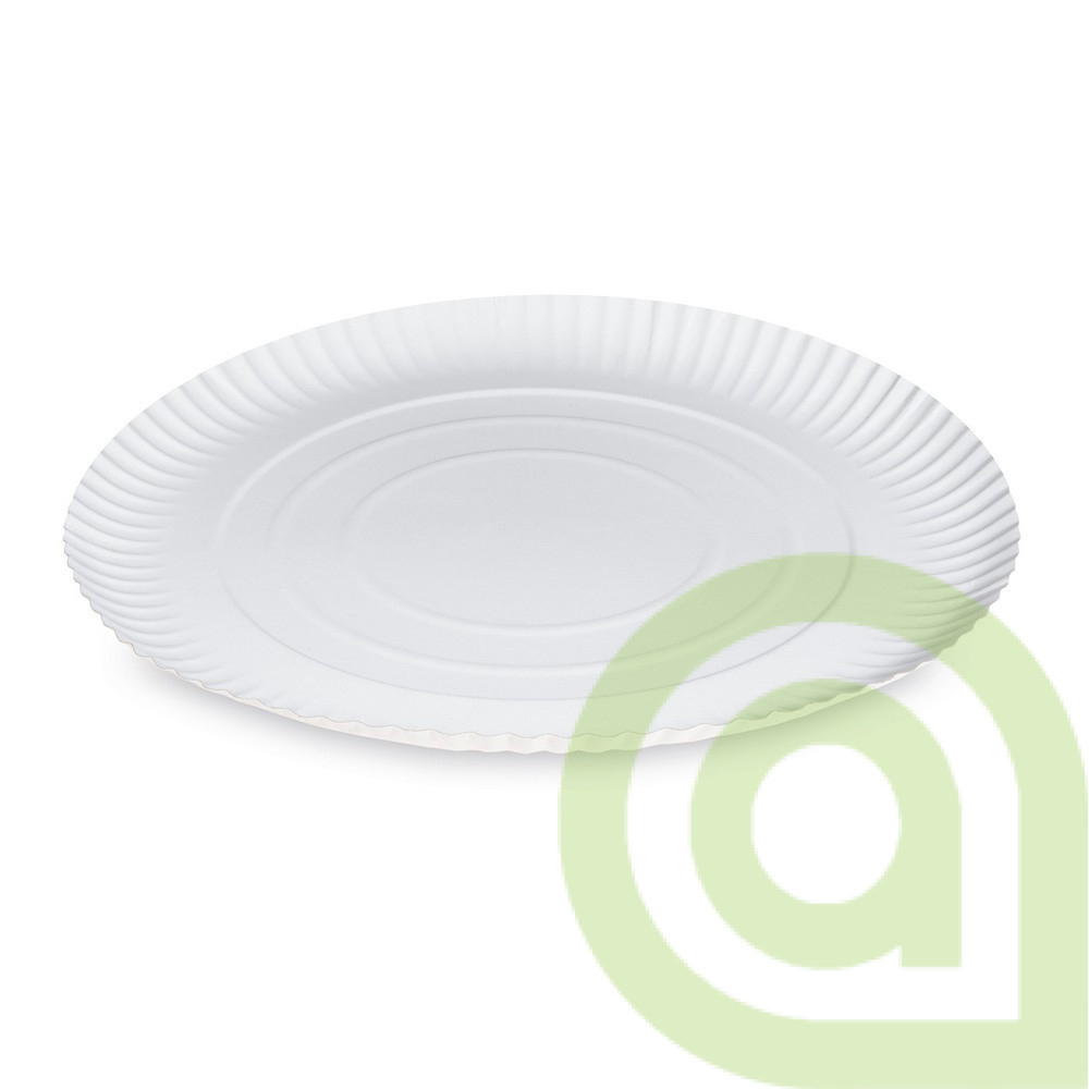 Papierový tanier (PAP-Recy), hlboký biely O32cm, 50ks