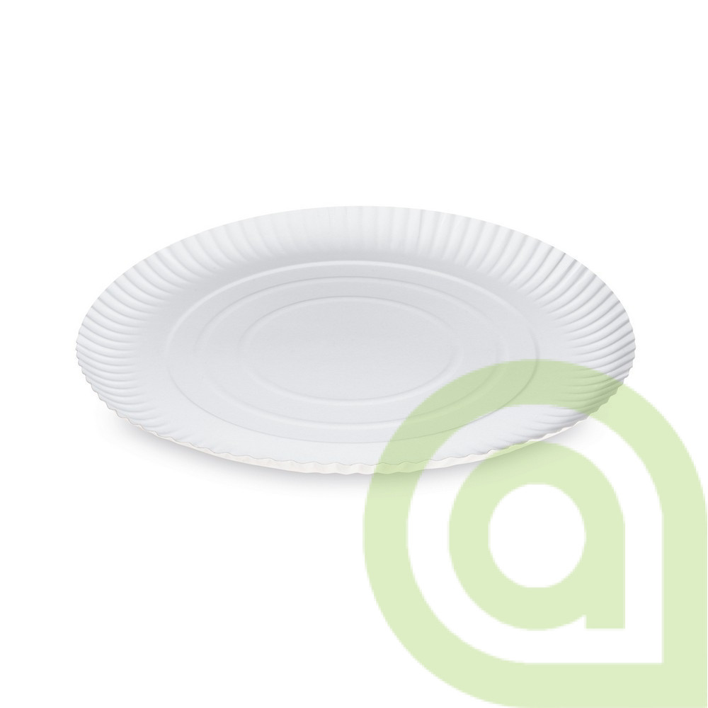 Papierový tanier (PAP-Recy), hlboký biely O29cm, 50ks