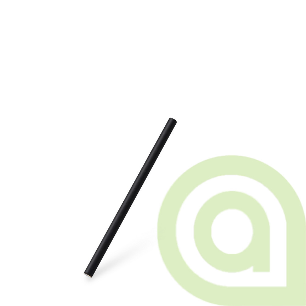 Slamka papierová čierna JUMBO, 8mm x 15cm, 100ks