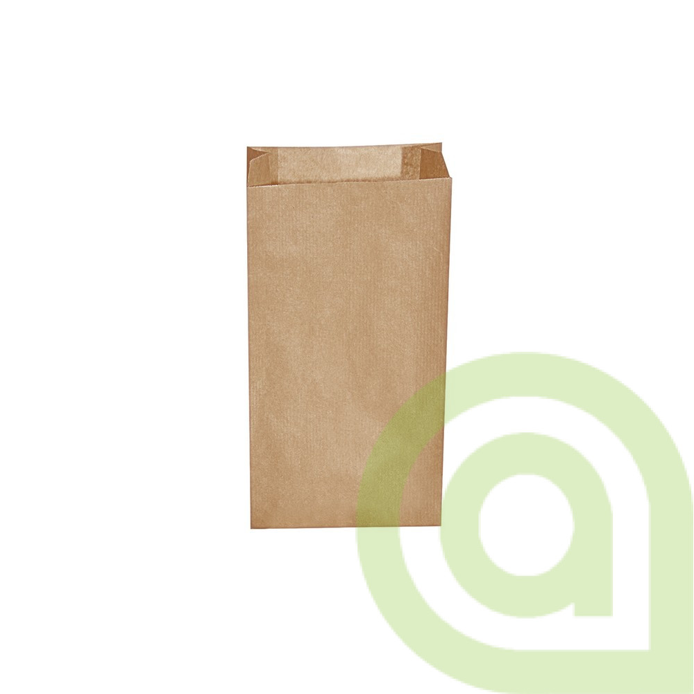 Papierové vrecko s bočným skladom hnedé, 14+7 x 29 cm 1,5kg, 500ks
