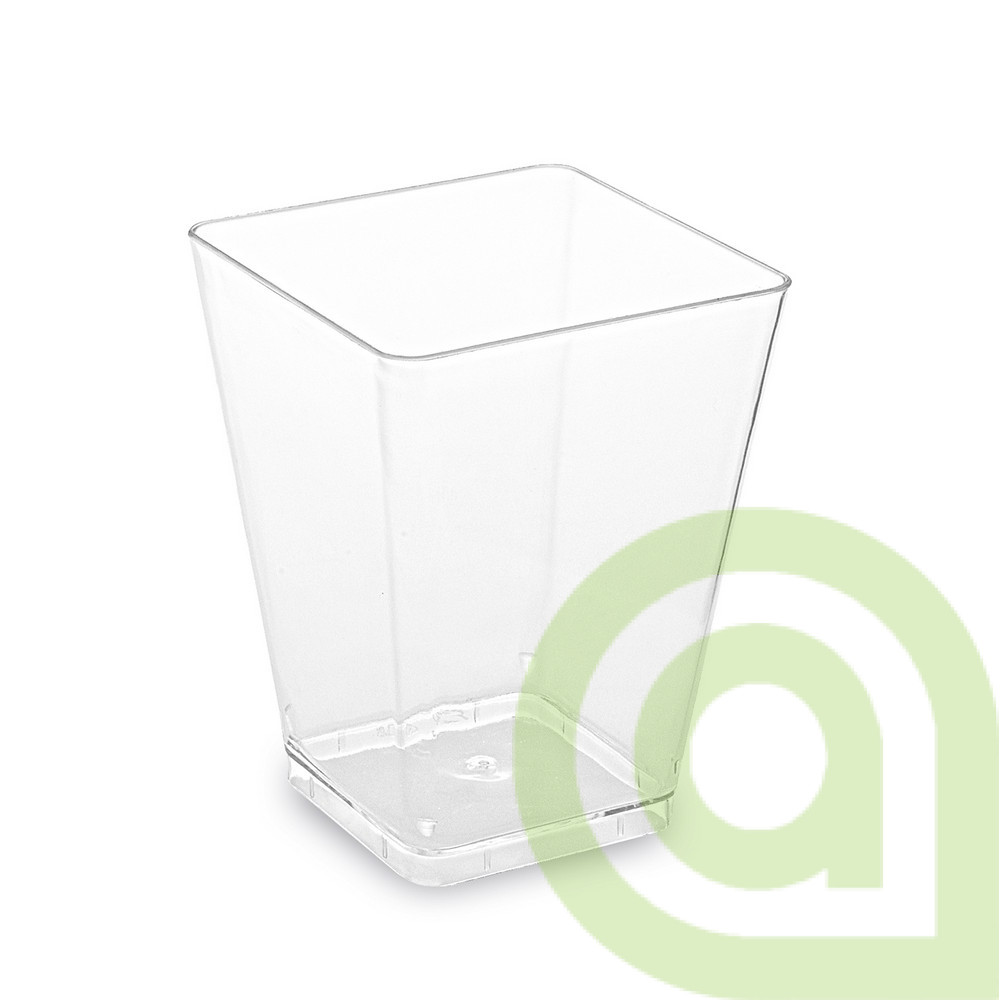 Fingerfood pohárik (PS) hranatý, číry 58 x 58 x 76 mm 160ml, 20ks