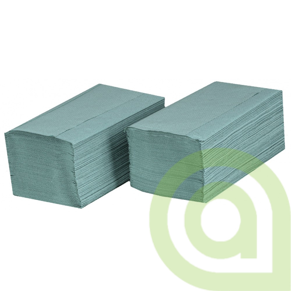 Papierové utierky ZZ, 1 vrstva, zelené, 5000ks