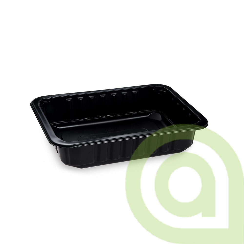 Menu misa (PP) nedelená čierna, 27 x 178 x 50 mm 1400ml, 320ks