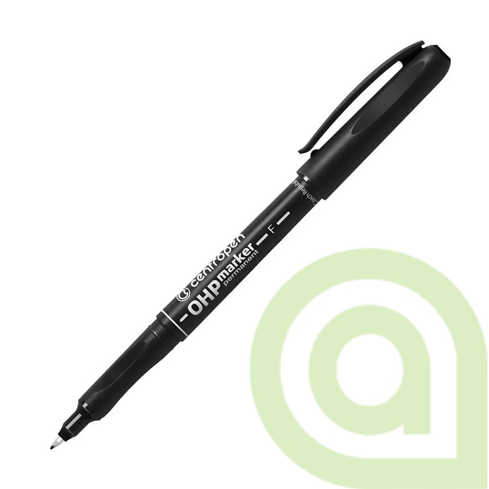 Popisovač OHP Centropen 2636 F, čierny