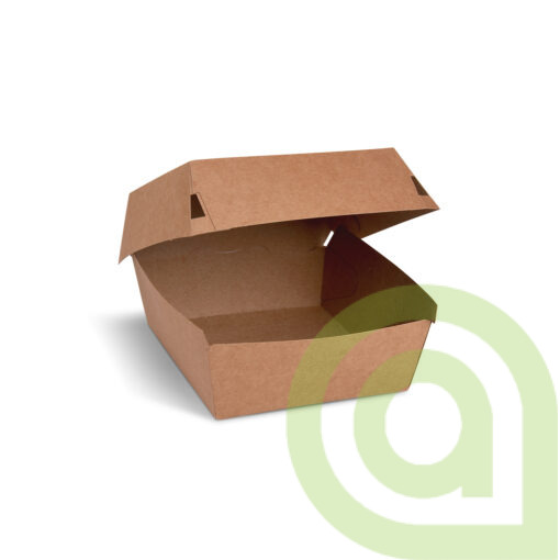 Burger box (PAP) kraft 115 x 115 x 78 mm [100 ks]
