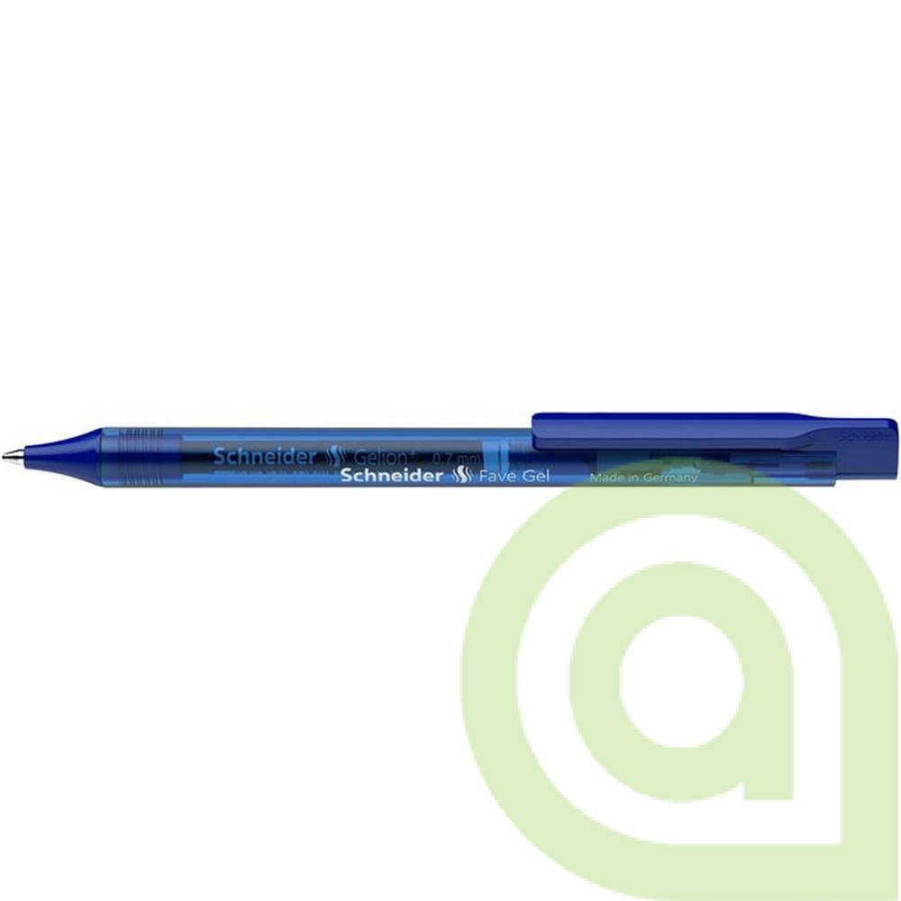 Gélové pero SCHNEIDER Fave Gel, 0,4 mm, stláčací mechanizmus, modré