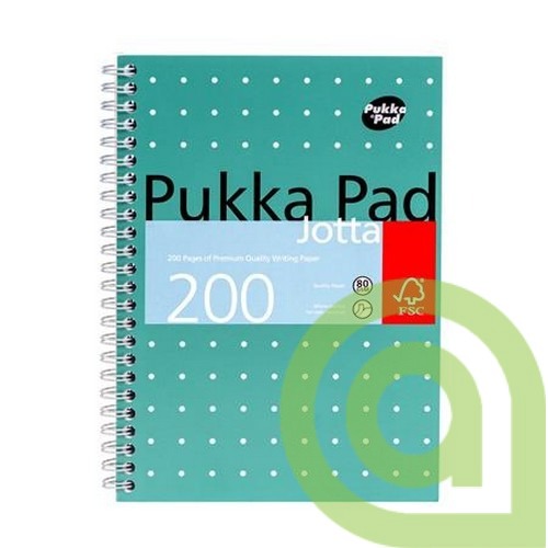 Špirálový zošit PUKKA PAD, A5, linajkový, 100 strán, 1ks