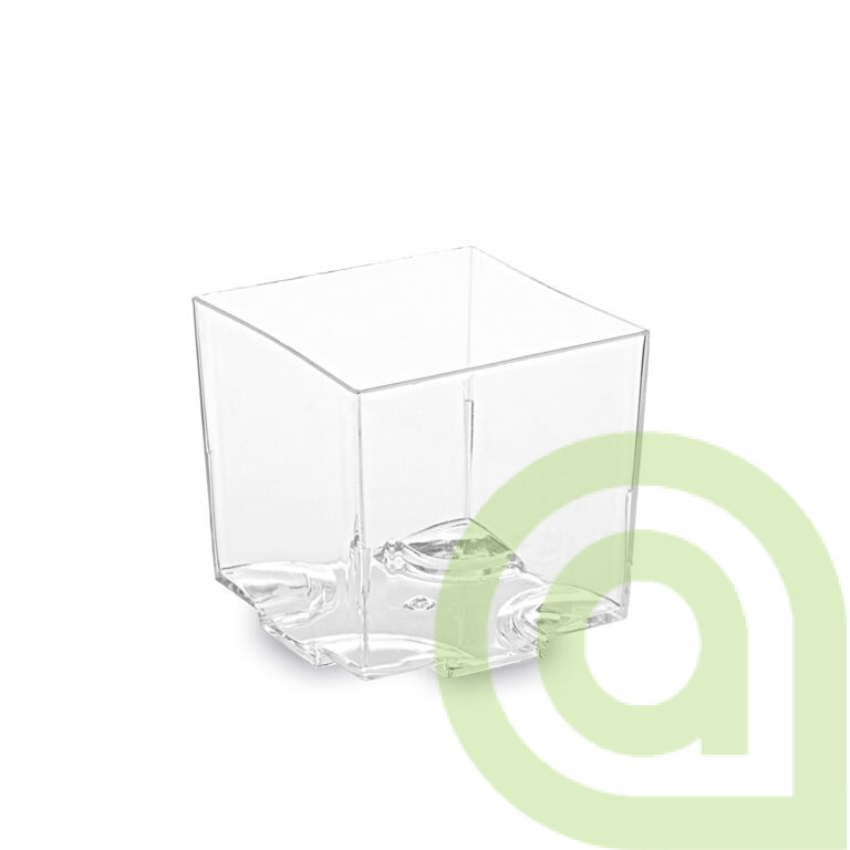 Fingerfood pohárik (PS) hranatý číry 44 x 44 x 43 mm 65ml