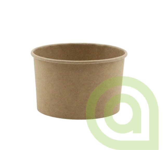 Papierova miska na zmrzlinu 245ml kraft O 93mm (25ks)
