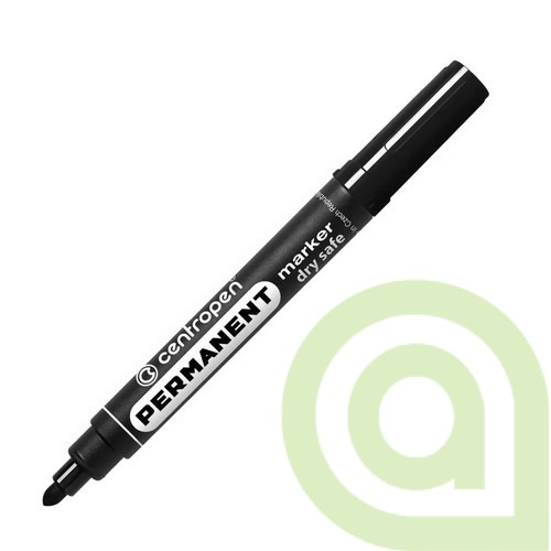 Permanentný popisovač Centropen, 8510 čierny, drysafe 2,5mm, 1ks