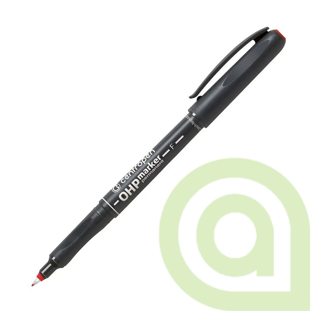 Popisovač OHP Centropen 2636 F, červený