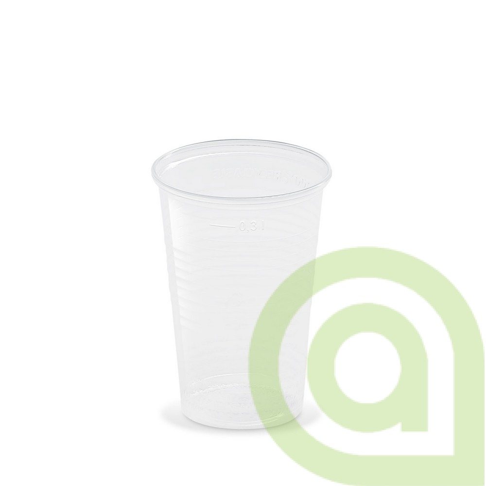 Pohár (PP) priehľadný, 0,3L, priemer 78mm, 100ks